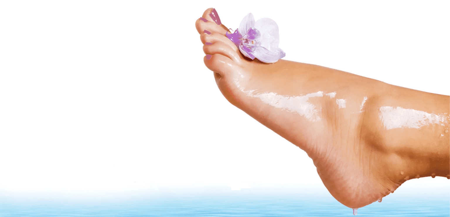 Professional foot care background